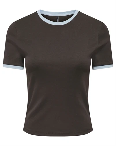 Only - ONLBina Short T-shirt - Chocolate Torte